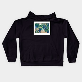 painting flowers art Kids Hoodie